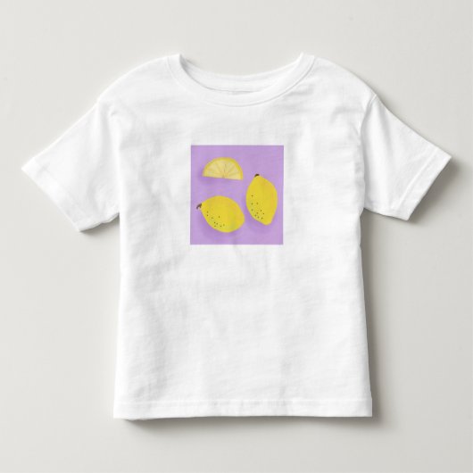 Witte T-shirt met citroenen (Voorkant)