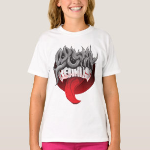 Witte t-shirt met een opvallende grafische afbeeld