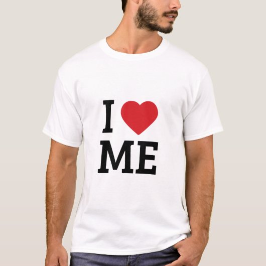 Witte T-shirt met halve mouw en liefdesdesign (Voorkant)