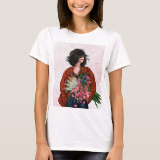 Witte t-shirt met halve mouwen voor meisjes voor d