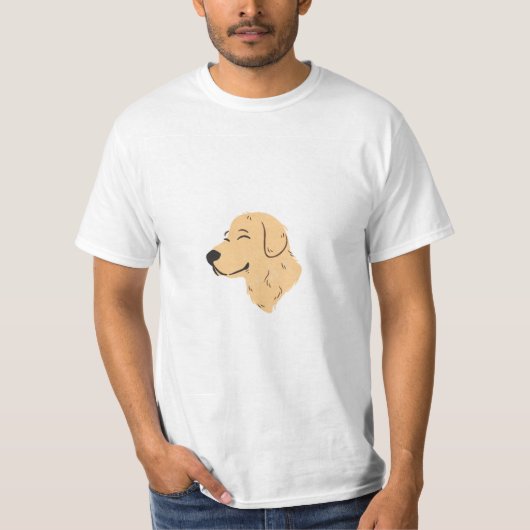 Witte T-shirt met Hondendesign voor Jongens (Voorkant)