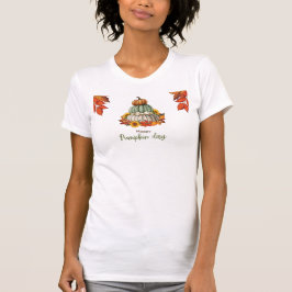 Witte T-shirt met pompoen
