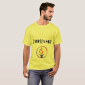 Witte T-shirt met UUCF-logo en CORESIST (Voorkant volledig)