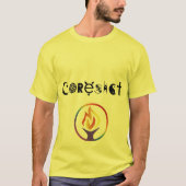 Witte T-shirt met UUCF-logo en CORESIST (Voorkant)