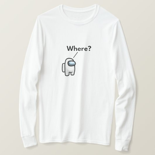 Witte T-shirt Met Volledige Mouwen (Design voorkant)