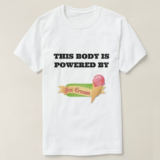 Witte T-Shirt met zwarte letters (Design voorkant)