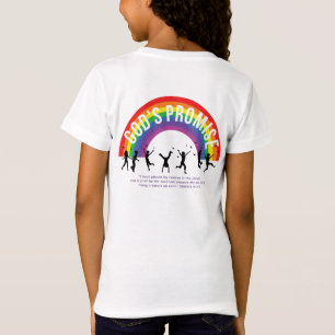 Witte T-Shirt Promise Rainbow w/logo
