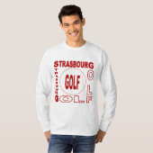 Witte T-shirt STRASBURG GOLF (Voorkant volledig)