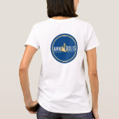 Witte T-shirt voor vrouwen in Annapolis-honden (Achterkant)