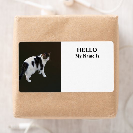 Witte tablet met donkere pleisters etiket (Insitu)