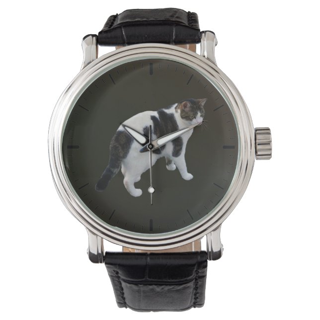 Witte tablet met donkere pleisters horloge (Voorkant)