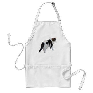 Witte tablet met donkere pleisters standaard schort