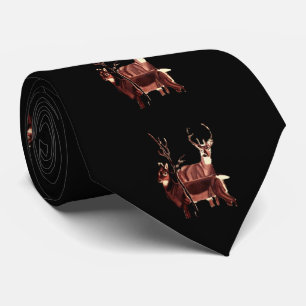 WITTE - TAIL DEER zwart stropdas