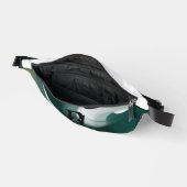 Witte taillepack trend abstracte kunst zwart groen heuptasje (Open)