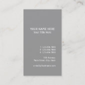 Witte takken visitekaartje (Achterkant)