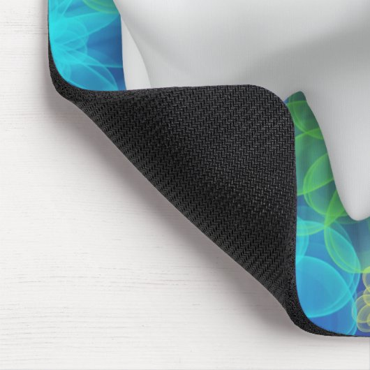 Witte Tand Bloem Ontwerp Tandarts Mousepad Muismat (Hoek)