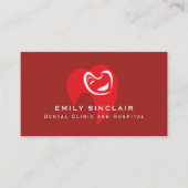 Witte Tand Logo, tandartsafspraak Visitekaartje (Voorkant)