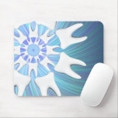 Witte Tand Mandala Design Tandarts Mousepad Muismat (Met muis)