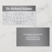 Witte tanden glimlach tandarts Visitekaartje (Voorkant / Achterkant)