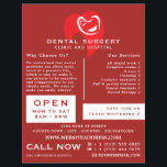 Witte tandheelkundige tandheelkunde, tandheelkundi flyer<br><div class="desc">White Hearted Tooth Logo,  Dentistry,  Dentist Adverteren Flyer door de Visitekaartje winkel.</div>