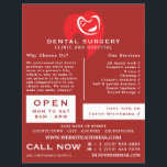 Witte tandheelkundige tandheelkunde, tandheelkundi flyer<br><div class="desc">White Hearted Tooth Logo,  Dentistry,  Dentist Adverteren Flyer door de Visitekaartje winkel.</div>