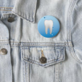 Witte tandheelkundige tandheelkundige tandheelkund ronde button 5,7 cm (In situ)