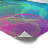 Witte tandkleurige Poster met drijvende kracht (Hoek)