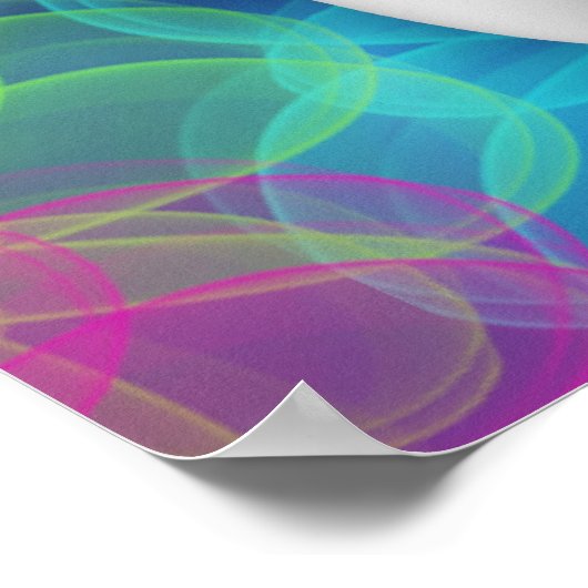 Witte tandkleurige Poster met drijvende kracht (Hoek)