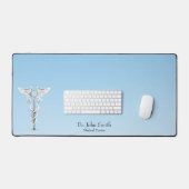 Witte Tandspiegel Tandenborstel Caduceus Medical Bureaumat (Keyboard & Muis)