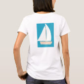 Witte Tanktop met zeilboot (Achterkant)