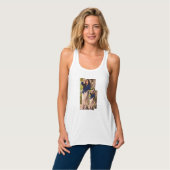 Witte tanktop voor de zomer. (Volledige Voorkant)