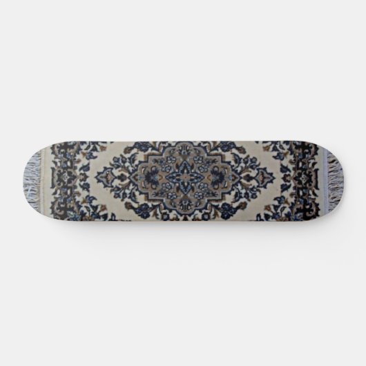 witte tapijt skateboard (Horizontaal)