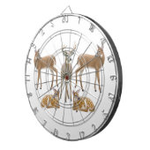 witte tapijtenkaart dartbord (Voorkant Rechts)