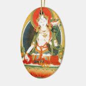 WITTE TARA BUDDHIST DEITY KERAMISCH ORNAMENT (Links)