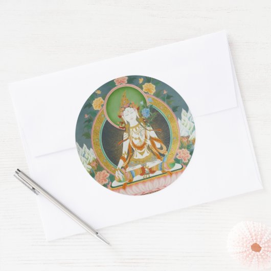 Witte Tara Stickers (Envelop)