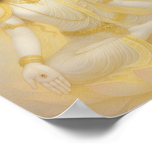 Witte Tara, stralende godin van mededogen Poster (Hoek)