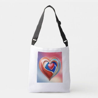 Witte tas met Red Heart Love Logo – Carry Love Wh