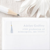 Witte Tassel Afstuderen retouradres Etiket (Insitu)