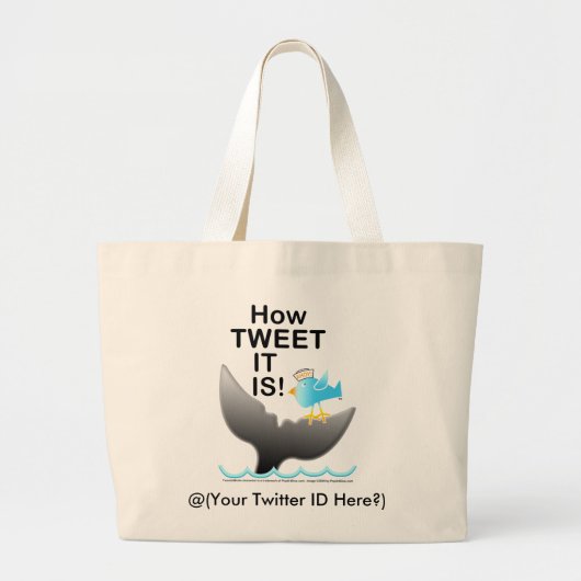 Witte Tassen en zakken - Hoe TWEET het is! (Voorkant)