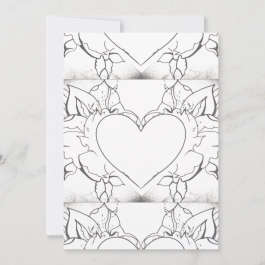 Witte tatoeage kunststijl kaart (Achterkant)