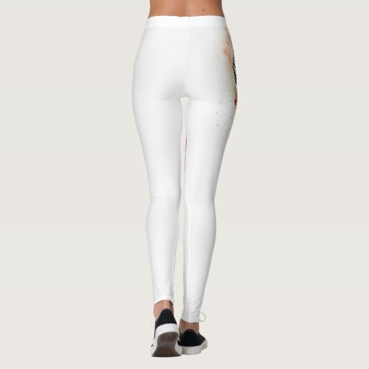 Witte Tattoos Leggings (Achterkant)