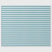 Witte & Teal Harlequin Diamonds Cadeaupapier (Vlak)