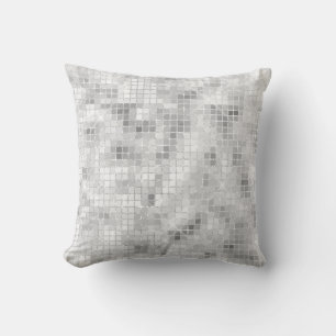 Witte Teal Marmer Klassieke Elegante Schoonheid Gl Kussen