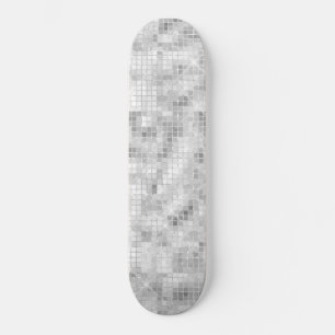 Witte Teal Marmer Klassieke Elegante Schoonheid Gl Persoonlijk Skateboard