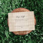 Witte Teddy Bear Luier Raffle Baby shower spel Informatiekaartje