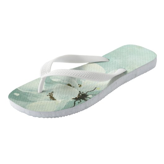 witte teenslippers (Schuin)