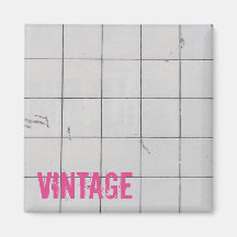 Witte  tegels 80s 70s retro gebruikte look