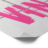 Witte tegels 80s 70s retro gebruikte look poster (Hoek)
