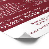 Witte Tegels, Floor, Tegel Installer Adverteren Poster (Hoek)