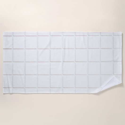 Witte Tegels textuur Strandlaken (Voorkant)